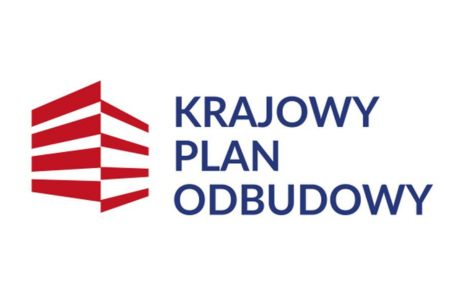 Logo Krajowego Planu Odbudowy.