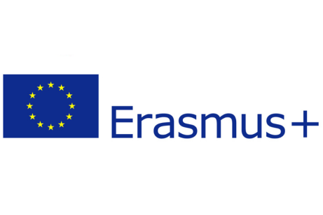 Logo Erasmus +.