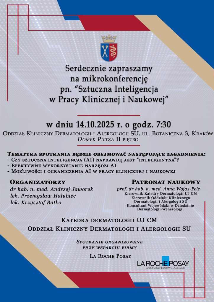 Zaproszenie-AI w nauce i praktyce klinicznej
